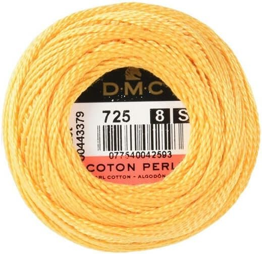 DMC 116 8-725 Pearl Cotton Thread Balls, Topaz, Size 8