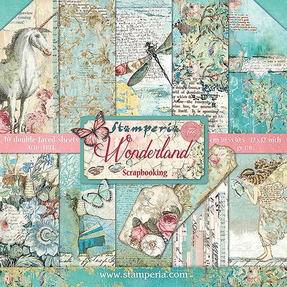 Stamperia Intl Scrapbooking Paper, Multi 10 Pack