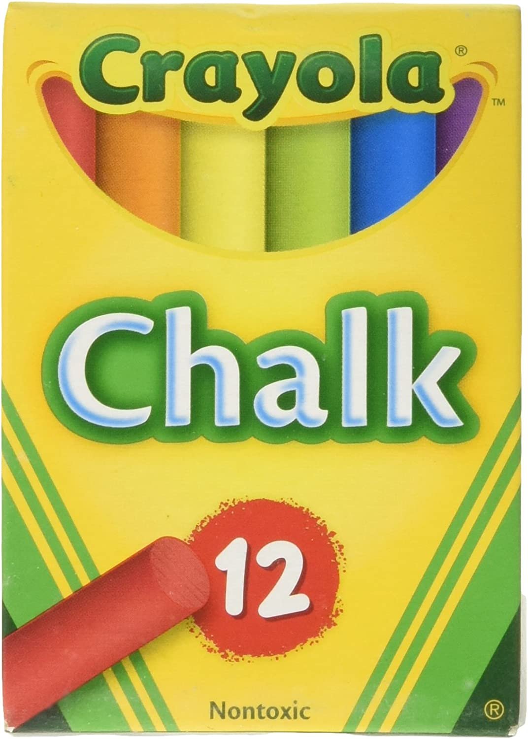 Crayola Chalk, Assorted Colors, 3 X 12 Sticks Per Box (36 Chalks)