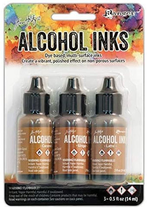 3Pk Holtz Alcohol Ink 1/2oz Cabin Cupboard Color Kit