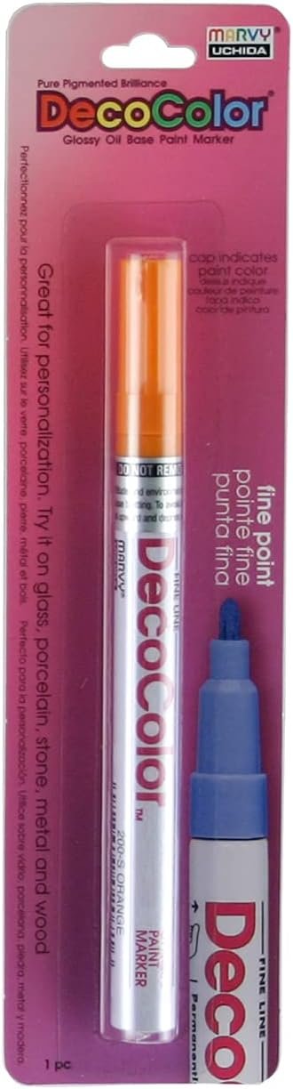 UCHIDA 200-C-7 Marvy Deco Color Fine Point Paint Marker, Orange