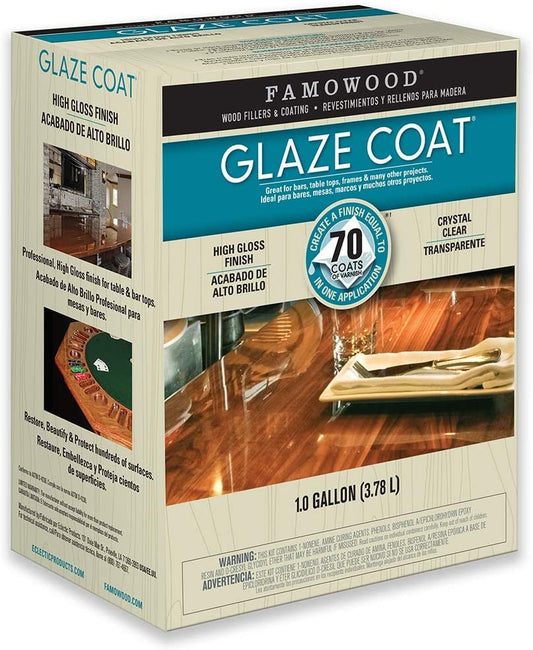 FamoWood 5050110 Glaze Coat Kit - Gallon Clear