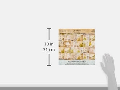 Tim Holtz Idea-ology Paper Stash, Vellum, Wallflower, 18-Sheet Pack, 12 x 12 Inches Each, (TH93148)