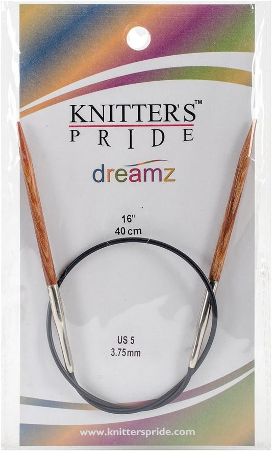 Knitter's Pride-Dreamz Fixed Circular Needles 16", Size 5/3.75mm