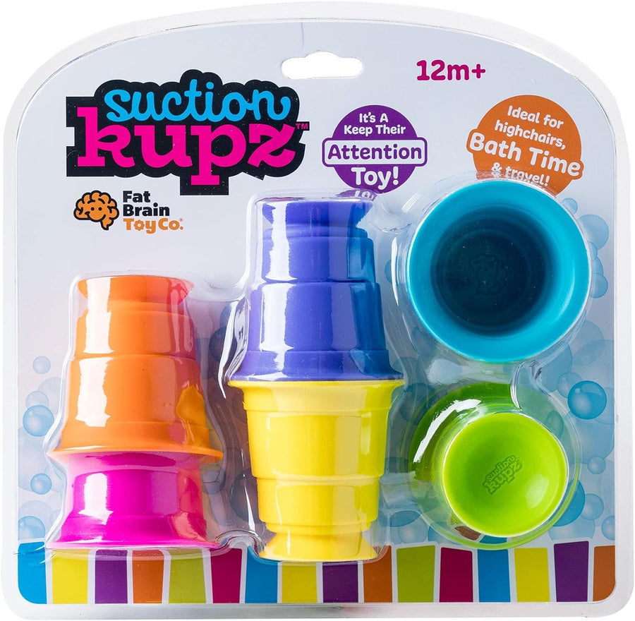 Fat Brain Toys Suction Kupz - Creative Tactile Learning Toy for Babies & Toddlers