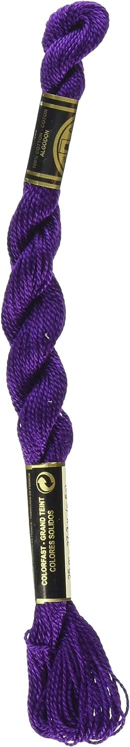 DMC 115 5-550 Pearl Cotton Thread, Very Dark Violet, Size 5