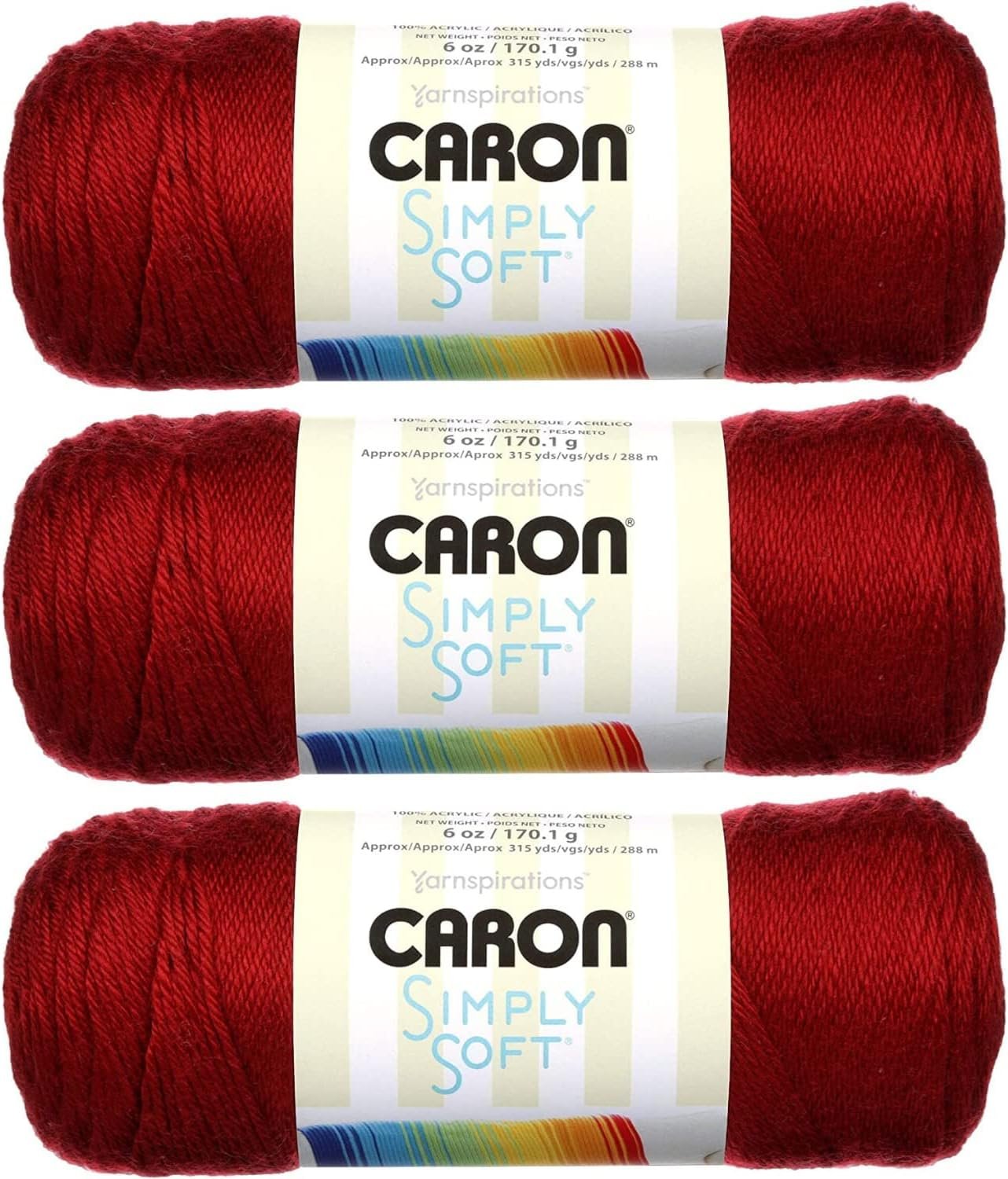 Caron Simply Soft Yarn 3-Packs