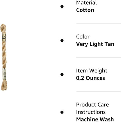 DMC Pearl Cotton Skeins Size 3-16.4 Yds: Very Light Tan