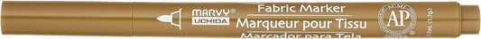 Uchida 522-C-27 Marvy Fine Point Fabric Marker, Khaki