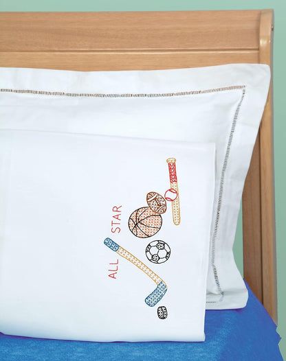 Jack Dempsey Sports Child's Pillowcase, White