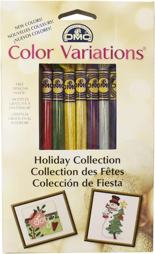 DMC Color Variations Floss Pack-Holiday 8/Pkg