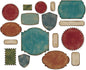 Sizzix, Multi Thinlits Die Set , Labels by Tim Holtz, 17 Pack, Color, One Size