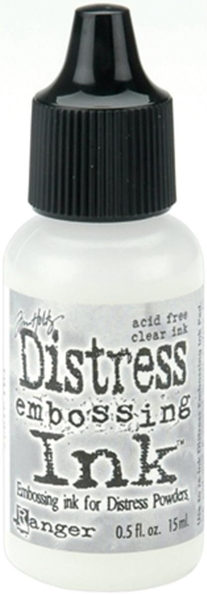 Ranger DRI-21827 Tim Holtz Distress Ink Reinker, 0.5 oz, Clear for Embossing