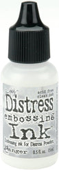 Ranger DRI-21827 Tim Holtz Distress Ink Reinker, 0.5 oz, Clear for Embossing