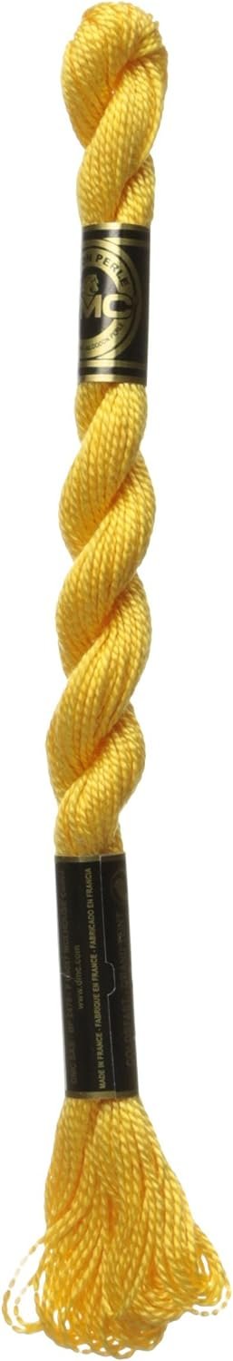 DMC 115 5-743 Pearl Cotton Thread, Medium Yellow, Size 5