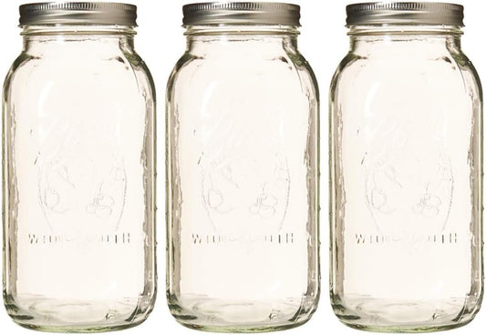 Ball 64 ounce Jar, Wide Mouth, Set of 3