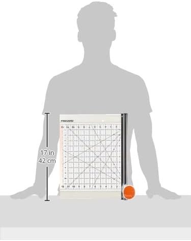 Fiskars Rotary Ruler Combo for Fabric Cutting, 12-Inch x 12-Inch,Clear