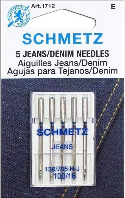 SCHMETZ Denim 5-Pack Size 16/100