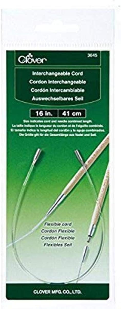 Clover 3645 Needlecraft Interchangeable Cord, 16"