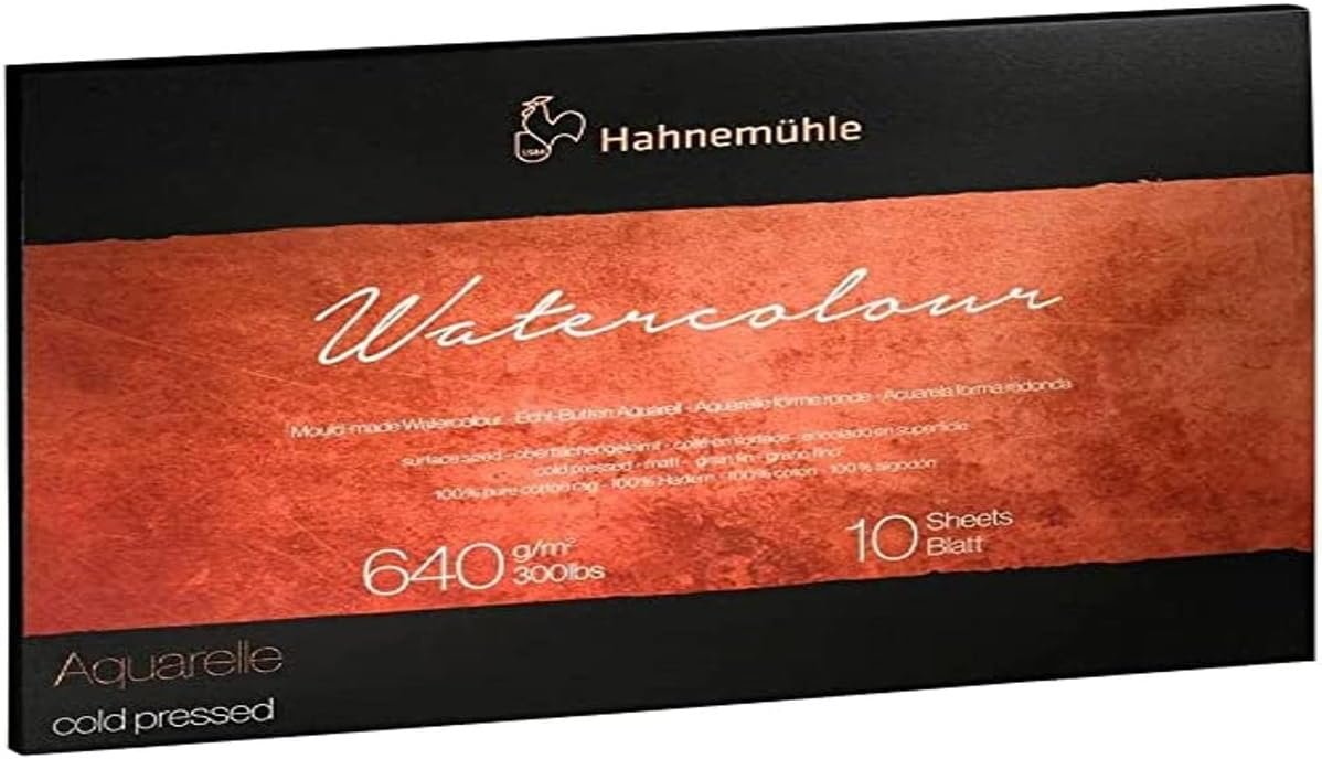 Hahnemuhle Collection Watercolor 300 Block Cold Pressed 11.8x15.7 Inches 300gsm