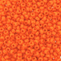 Round Seed Beads Size 8/0 22g Opaque Orange