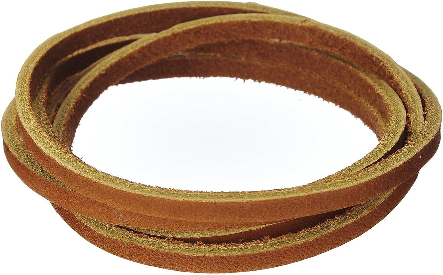 Realeather Crafts ROC040260 Chieftain 1.25" x Leather Latigo Lace, 125" by 4 yd Carded, Brown