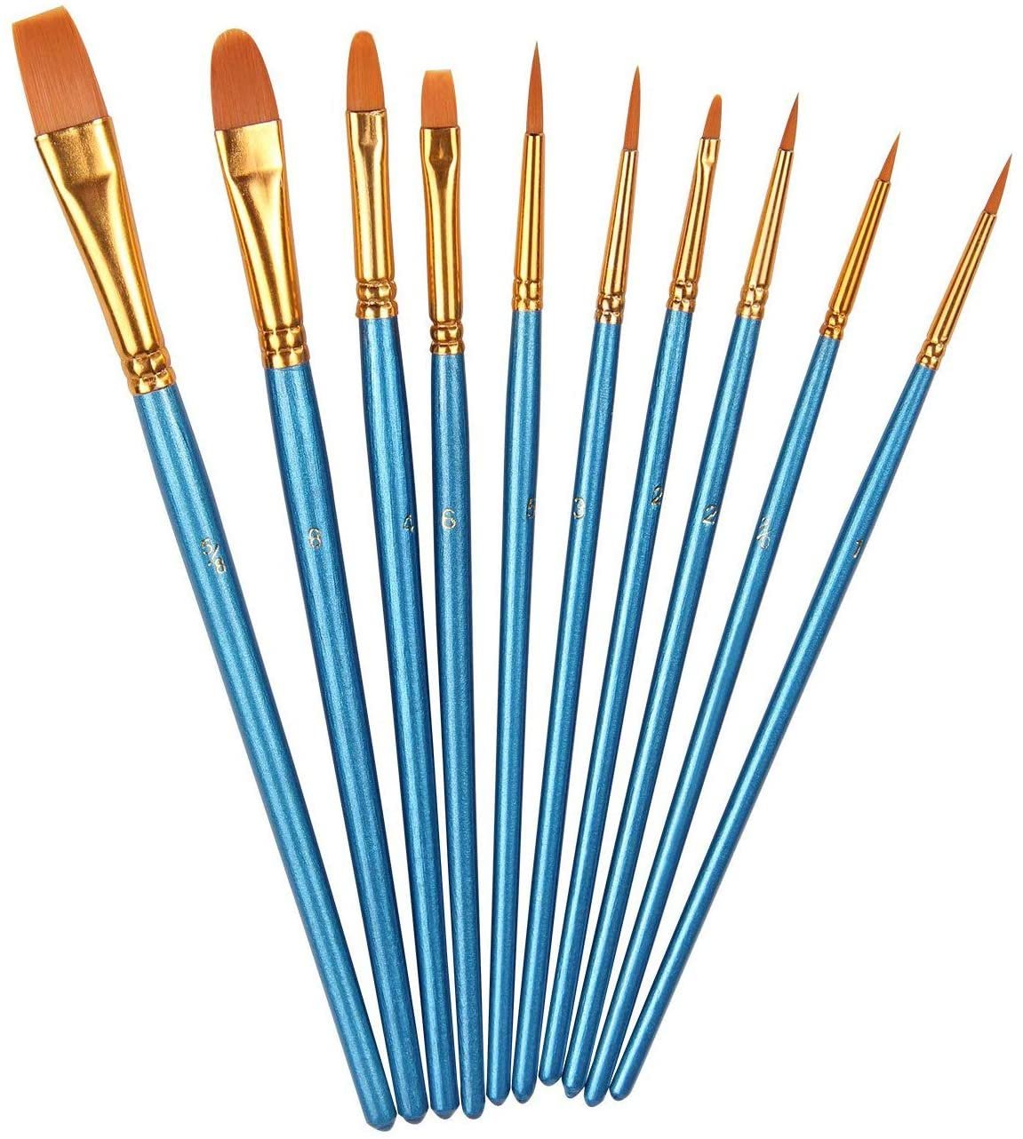 DecoArt American DuraClear Gloss Varnishes and Sealer, 2X 2-Ounce, 10 Piece Brush Set