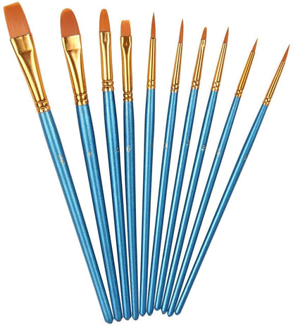 DecoArt American DuraClear Gloss Varnishes and Sealer, 2X 2-Ounce, 10 Piece Brush Set