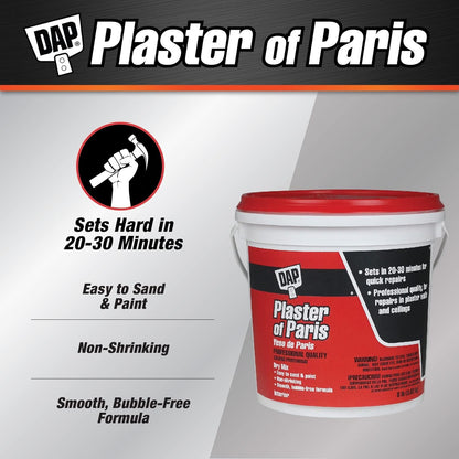 Dap 10310 Plaster of Paris Tub Molding Material, 8-Pound, White