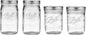 Ball Mason Wide Mouth Jars with Lids and Bands, Set of 4 Jars, Two 32oz Jars + Two 16oz Jars (Bundle Pack)