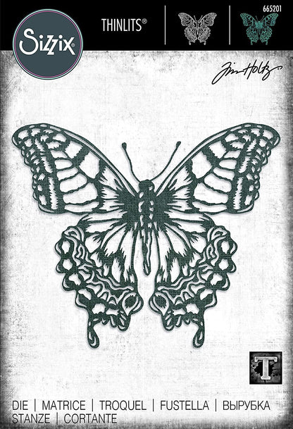 Sizzix Thinlits Die 665201 Perspective Butterfly by Tim Holtz, Multicolor