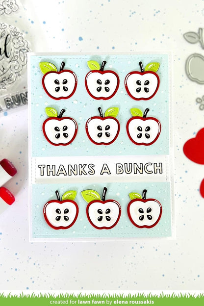 Lawn Fawn LF2959 Reveal Wheel Apple Add-On Dies