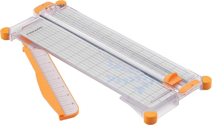 Fiskars SureCut Portable Paper Trimmer, 12 Inch Cut , Orange - 154450-1009