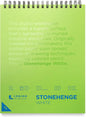Legion Stonehenge Wired Pad , Cotton Deckle Edge Paper, White Paper, 32 Sheets, 9 x 12"