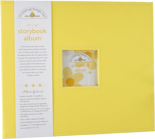 Doodlebug Design Bumblebee Storybook Albums, 12 by 12-Inch