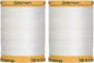 2-Pack - Gutermann Natural Cotton Thread Solids 876 Yards Each - White (800C 5709)