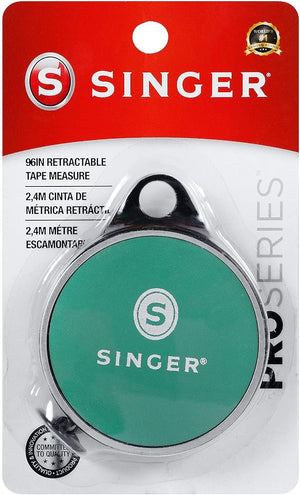 SINGER 50003 ProSeries Retractable Tape Measure, 96-Inch , Teal