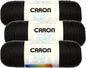 Caron Bulk Buy: Caron Simply Soft Yarn Solids (3-Pack) Black #H97003-9727