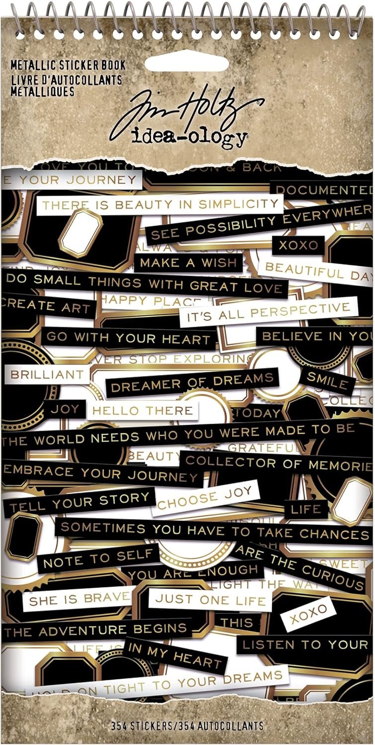 Tim Holtz Metallic Sticker Book