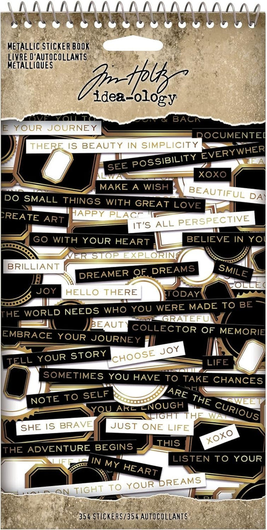 Tim Holtz Metallic Sticker Book