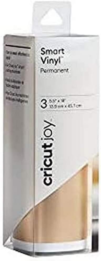 Cricut Smart Permanent Vinyl (5.5in x 18(3), Matte Metallic Elegance Sampler) for Joy machine - matless cutting for shapes up to 4ft, & repeated cuts up to 20ft