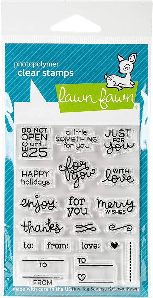 Lawn Fawn Clear Stamps - Tiny Tag Sayings (LF1222)