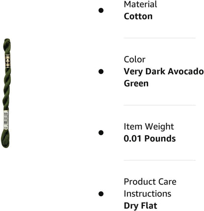 Sz 3 Skein-16.4 yds/Vy Dk Avocado Green/936