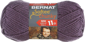 Bernat Softee Chunky Yarn, 3.5 Oz, Gauge 6 Super Bulky, White