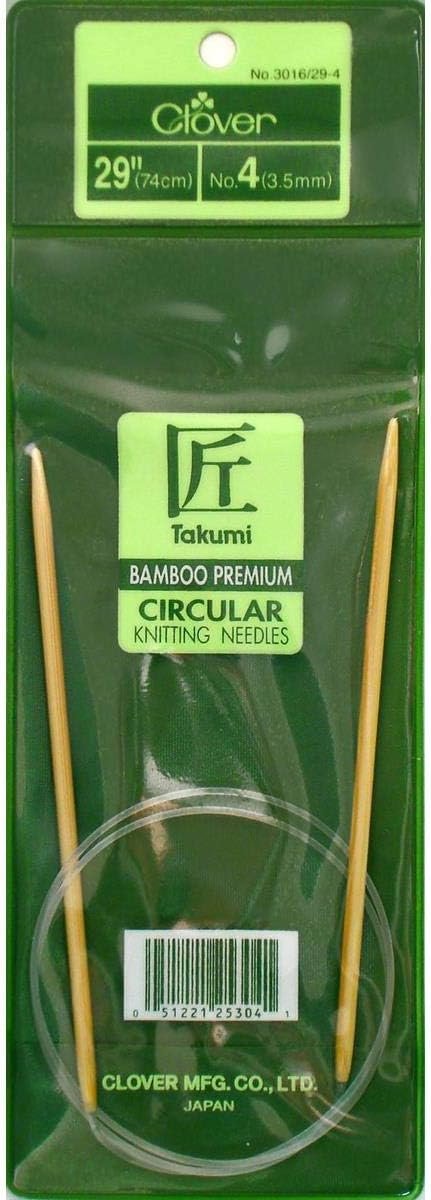 CLOVER Bamboo Circular Knitting Needles 29 Inch - Size 4