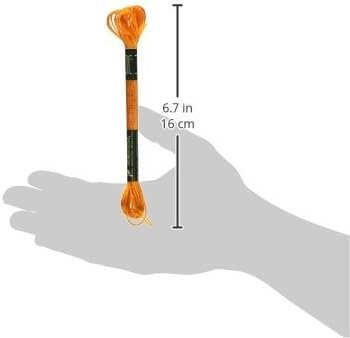 DMC 1008F-S741 Shiny Radiant Satin Floss, Tangerine, 8.7-Yard