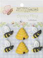 Spring Buttons-Busy Bees