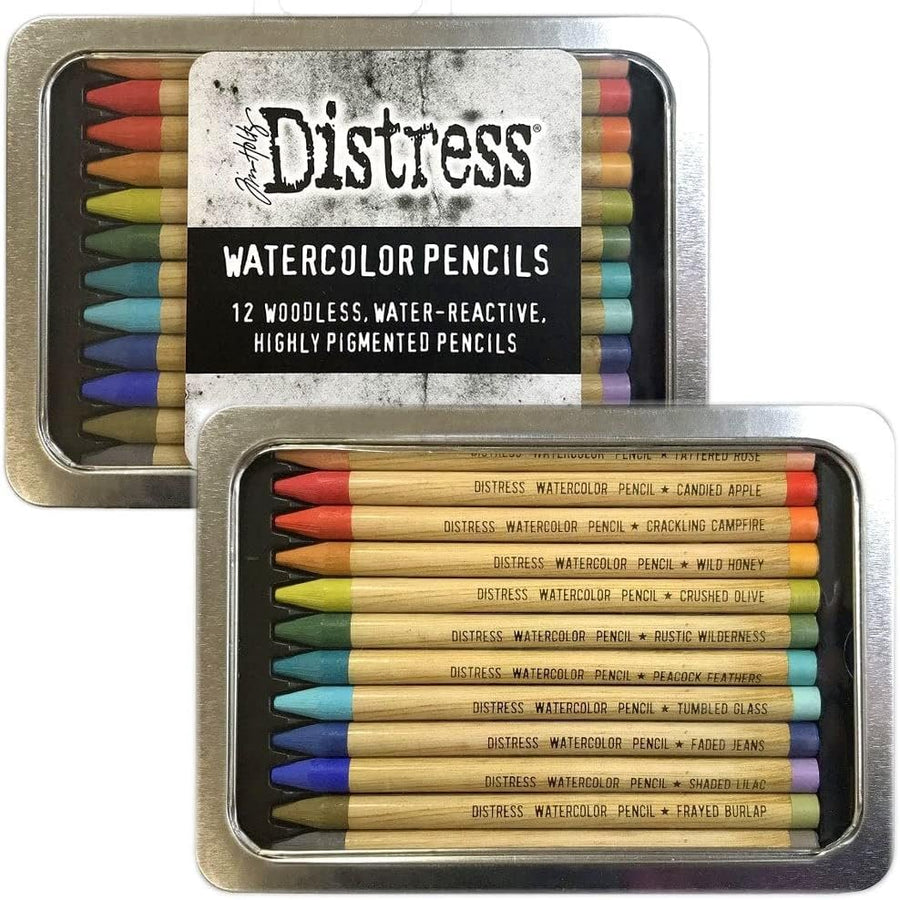 Ranger Industries Tim Holtz Distress Watercolour Pencils Kit 3 (12 Pack)