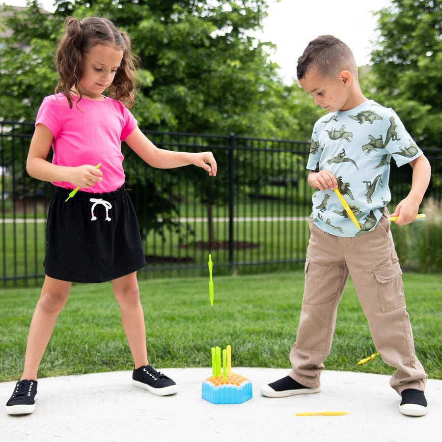 Fat Brain Toys Drop Shot - Ready, Aim, Drop! 2-Player Skill Game for Ages 6+