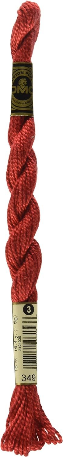 DMC Sz 3 Skein-16.4 yds/Dk Coral/349